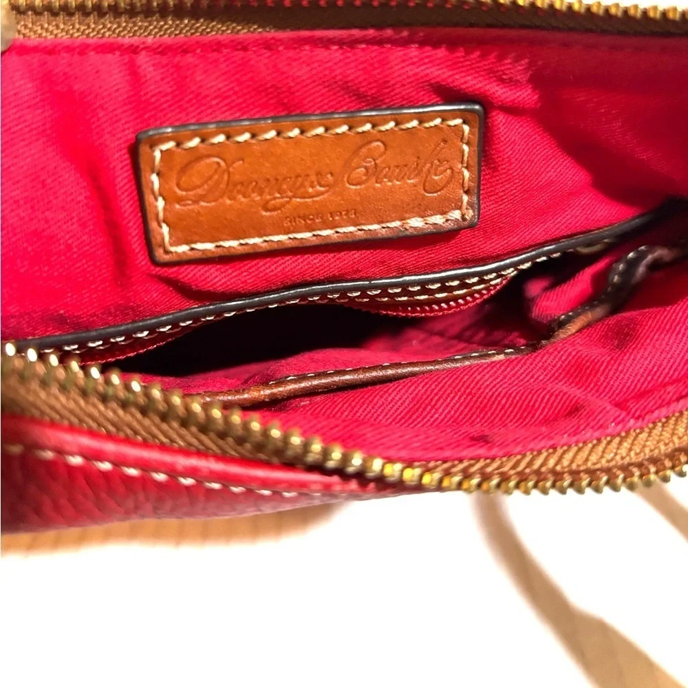 Dooney & Bourke Red and Brown Leather Hobo Bag
